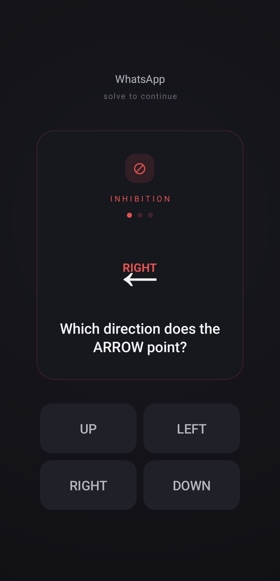 Inhibition problem — which direction does the arrow point